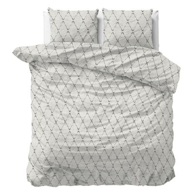 Dekbedovertrek Luka Ruiten 140x200 Cm Sleeptime Classy - Dekbed-Discounter.nl