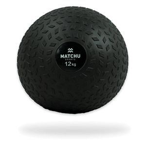 Matchu Sports Slam ball 12kg - Zwart - Rubber