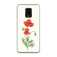 Red poppy: Xiaomi Redmi Note 9 Pro Transparant Hoesje