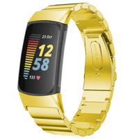 Fitbit Charge 5 Stalen Schakel Band - Goud Fitbit Charge 5 Stalen Schakel Band - Goud