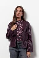 Studio Anneloes Vero Faux Leather Jacket 13366 Jackets 3800 Blackberry