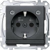 Merten MEG2304-0414 Wandcontactdoos System M Antraciet 1 stuk(s)