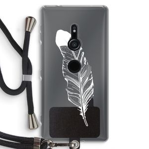 Pluim: Sony Xperia XZ2 Transparant Hoesje met koord