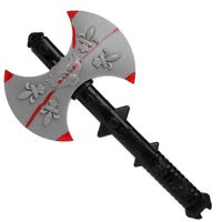 Grote hakbijl - plastic - 40 cm - Halloween/ridders verkleed wapens accessoires - Verkleedattributen - thumbnail