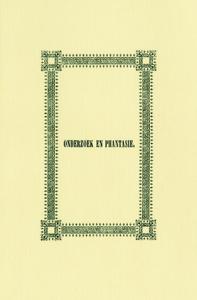 Onderzoek en phantasie (Hardback)