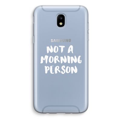 Morning person: Samsung Galaxy J5 (2017) Transparant Hoesje