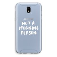 Morning person: Samsung Galaxy J5 (2017) Transparant Hoesje