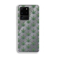 Weed: Samsung Galaxy S20 Ultra Transparant Hoesje
