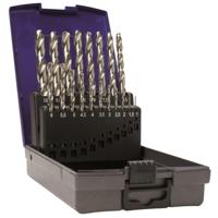 Ivana metaalborenset [19-delig] - HSS - DIN 338 - silverline - 1 t/m 10/0,5 mm oplopend - in cassette