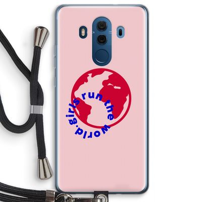 Run The World: Huawei Mate 10 Pro Transparant Hoesje met koord