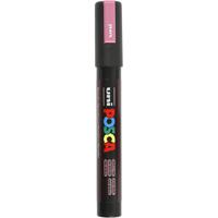Uni-Posca Posca marker, afm pc-5m, lijndikte 2,5 mm, medium, metallic pink, 1 stuk