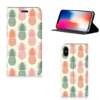 Apple iPhone X | Xs | Flip Style Cover | Ananas