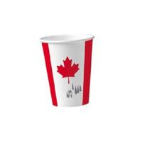 Canada Drinkbekers - vlag thema - 24x stuks - 200 ml - Canadese versiering - karton Canada Drinkbekers - vlag thema - 24x stuks - 200 ml - Canadese versiering - karton