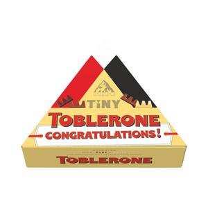 Toblerone chocolade geschenkdoos - &quot;Congratulations!&quot; - 248g