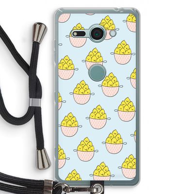 Citroenen: Sony Xperia XZ2 Compact Transparant Hoesje met koord
