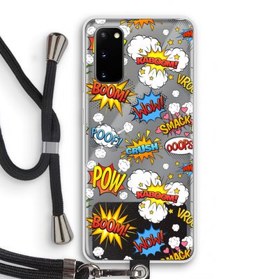 Pow Smack: Samsung Galaxy S20 Transparant Hoesje met koord