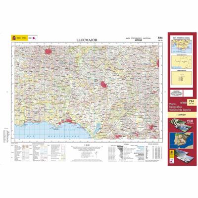 Topografische kaart 724 MT50 Llucmajor (Mallorca) | CNIG - Instituto Geográfico Nacional1
