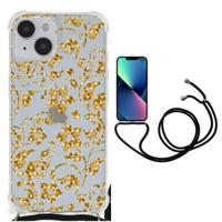 iPhone 14 Case Gouden Bloemen