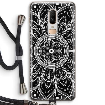 Roses Are Red: OnePlus 6 Transparant Hoesje met koord