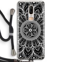 Roses Are Red: OnePlus 6 Transparant Hoesje met koord