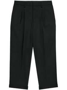 AMI Paris pantalon court à plis - Noir