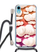 Katoen Wolken: iPhone XR Transparant Hoesje met koord