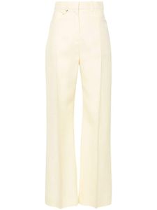 Jacquemus pantalon Le Pantalon Sauge à coupe évasée - Jaune