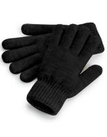 Beechfield CB387 Cosy Ribbed Cuff Gloves - Black Marl - One Size
