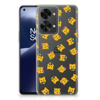 TPU bumper voor OnePlus Nord 2T Katten Emojis - thumbnail