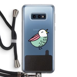 Birdy: Samsung Galaxy S10e Transparant Hoesje met koord