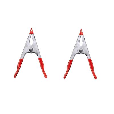 Lijmklem - 10x stuks - 10 x 3,5 cm - kunststof coating handgreep - zeilklemmen - hobbyklem