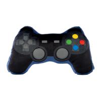 Game controller pluche kussen - 35 cm - zwart - fun cadeau - sierkussens