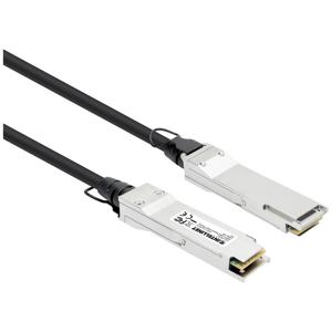 Intellinet 508506 InfiniBand en Glasvezelkabel 1 m QSFP+ Zwart, Zilver