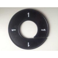 Maatring 9cm zwart/wit 1