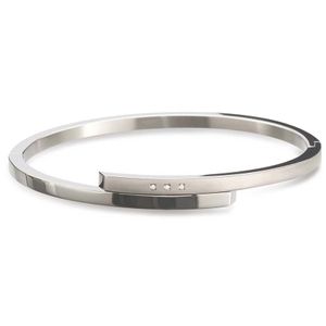 Boccia 03041-02 Armband Bangle titanium-diamant 0,01 ct zilverkleurig 60 mm