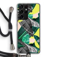 Fantasie jungle: Samsung Galaxy S21 Ultra Transparant Hoesje met koord