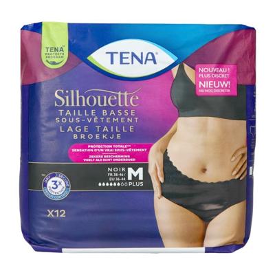 Tena Silhouette Plus Noir Lage Taille M 12 780203