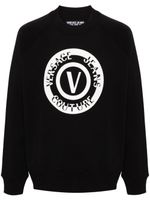 Versace Jeans Couture sweat en coton à logo imprimé - Noir