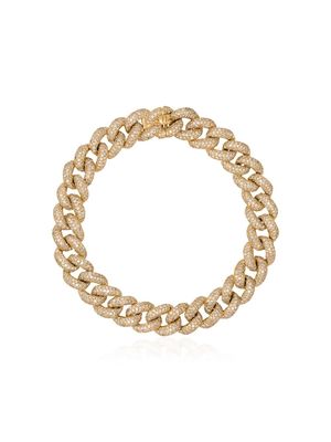 SHAY 18kt yellow gold diamond chunky chain bracelet - Or