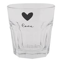 Clayre & Eef Waterglas 180 ml Glas Hart Love Drinkbeker