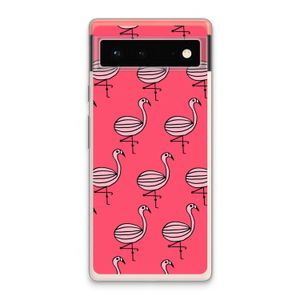 Flamingo: Google Pixel 6 Transparant Hoesje