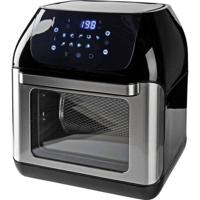 Nedis KAAFO300EBK Airfryer 12 l Controlelampje, Timerfunctie, Met display, Oververhittingsbeveiliging, BPA-vrij Zwart
