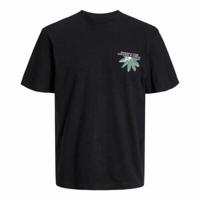 T-Shirt met Korte Mouwen voor kinderen Jack & Jones Jortampa Back Tee Ss Zwart - Maat: 104-110 cm