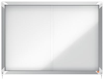 Nobo Premium Plus binnenvitrine, schuifdeuren met hoekslot, magnetisch, 8 x A4