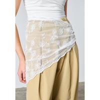 Sisters Point - Wit | Dames | Sjaal | Wit | One Size | regular | Kamst mode