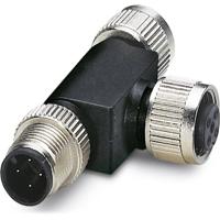 Phoenix Contact 1559783 Sensor/actuator verdeler en adapter M12 SPEEDCON Aantal polen: 4 Adapter, T-vorm 5 stuk(s) - thumbnail