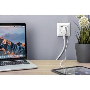Digitus DA-70613 Stopcontact (onderbouw) Met USB Wit