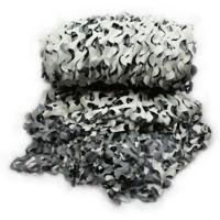 Fosco Camouflagenet - Voordeelset van 2x stuks - grijs/zwart/wit - 300 x 240 cm - 100% waterafstoten