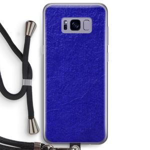 Majorelle Blue: Samsung Galaxy S8 Plus Transparant Hoesje met koord