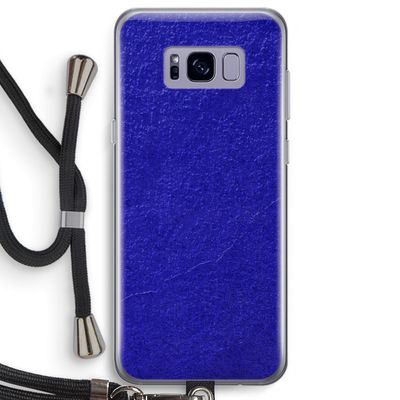 Majorelle Blue: Samsung Galaxy S8 Plus Transparant Hoesje met koord
